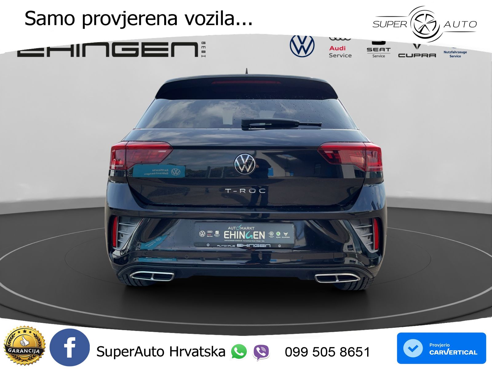 Volkswagen T-Roc 1.5 TSI (150 KS) DSG R-Line LED+GR SJED+ACC