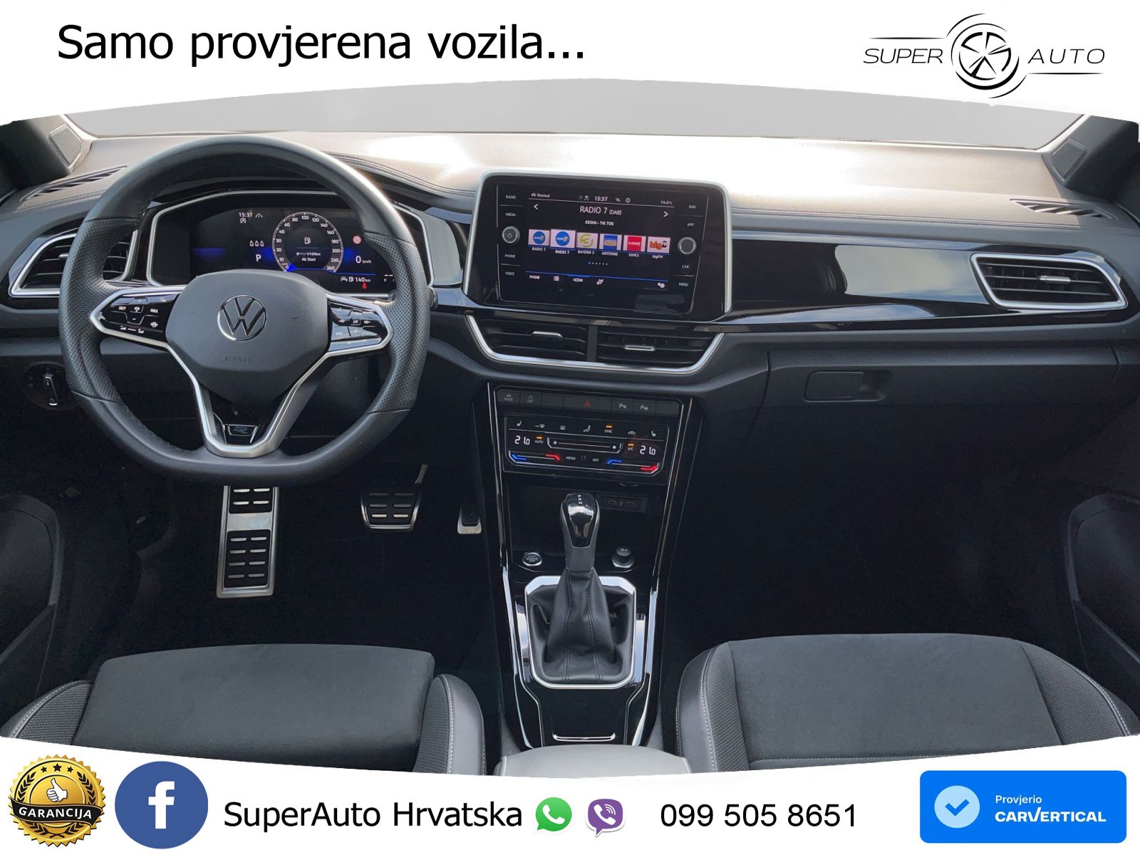 Volkswagen T-Roc 1.5 TSI (150 KS) DSG R-Line LED+GR SJED+ACC