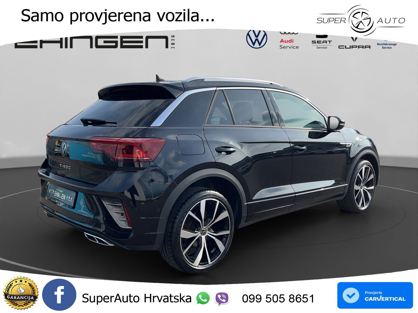 Volkswagen T-Roc 1.5 TSI (150 KS) DSG R-Line LED+GR SJED+ACC