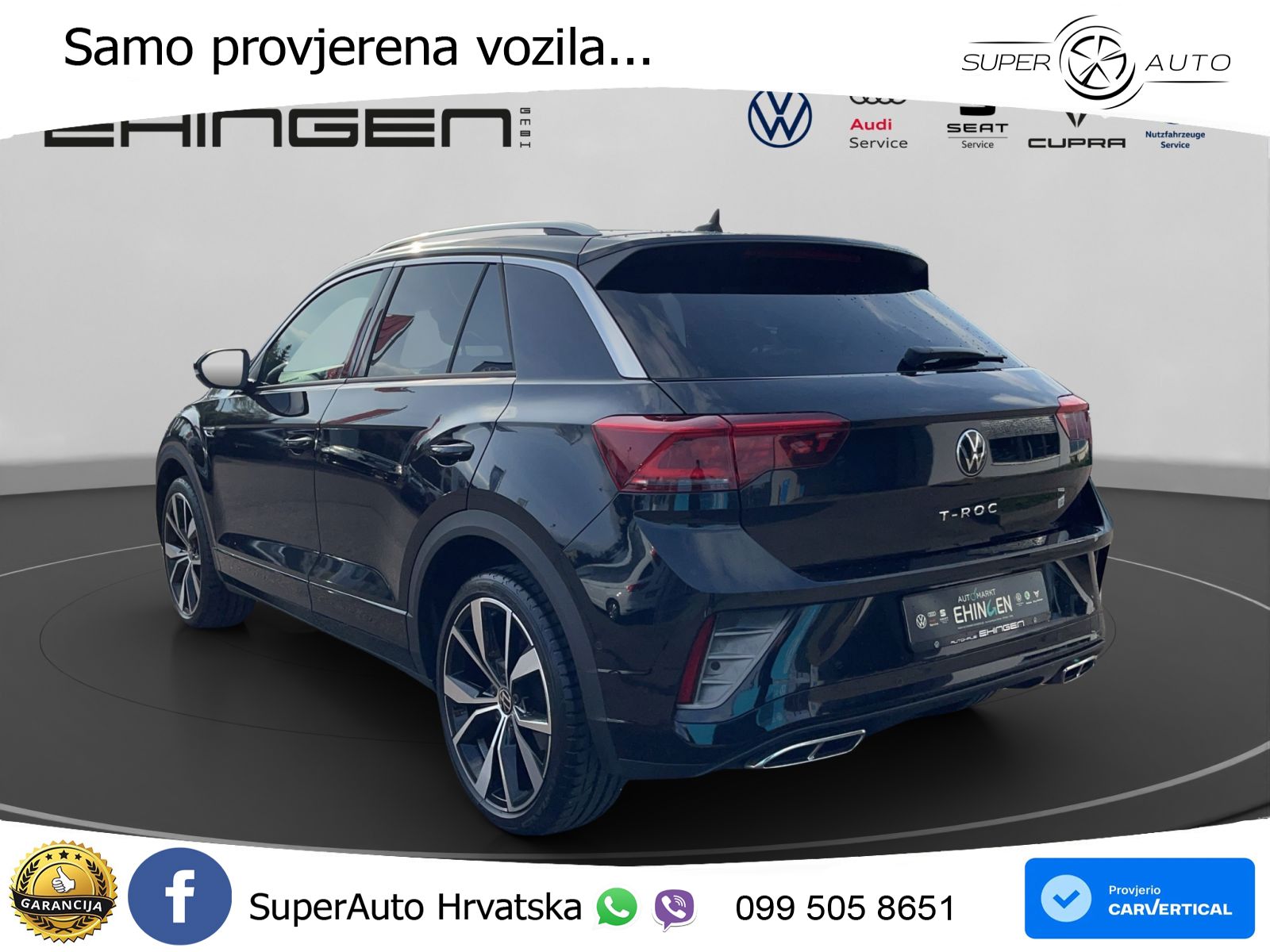 Volkswagen T-Roc 1.5 TSI (150 KS) DSG R-Line LED+GR SJED+ACC