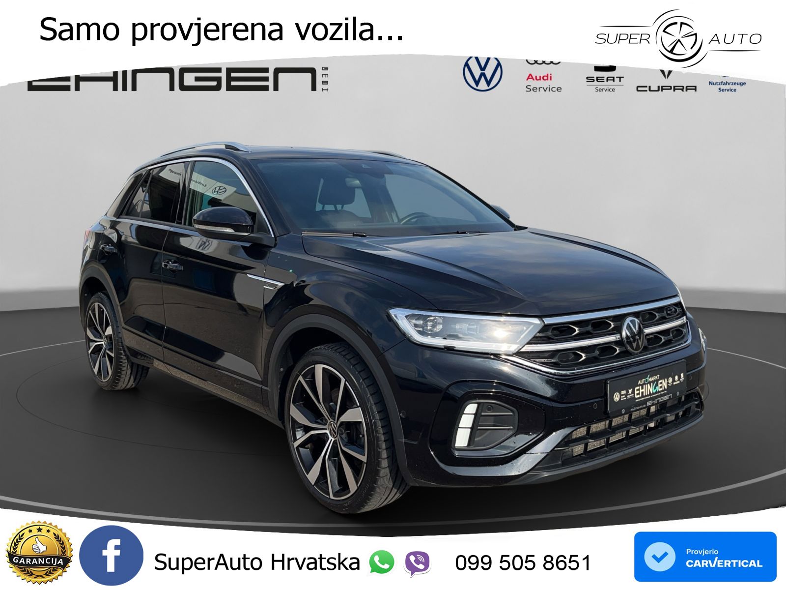 Volkswagen T-Roc 1.5 TSI (150 KS) DSG R-Line LED+GR SJED+ACC