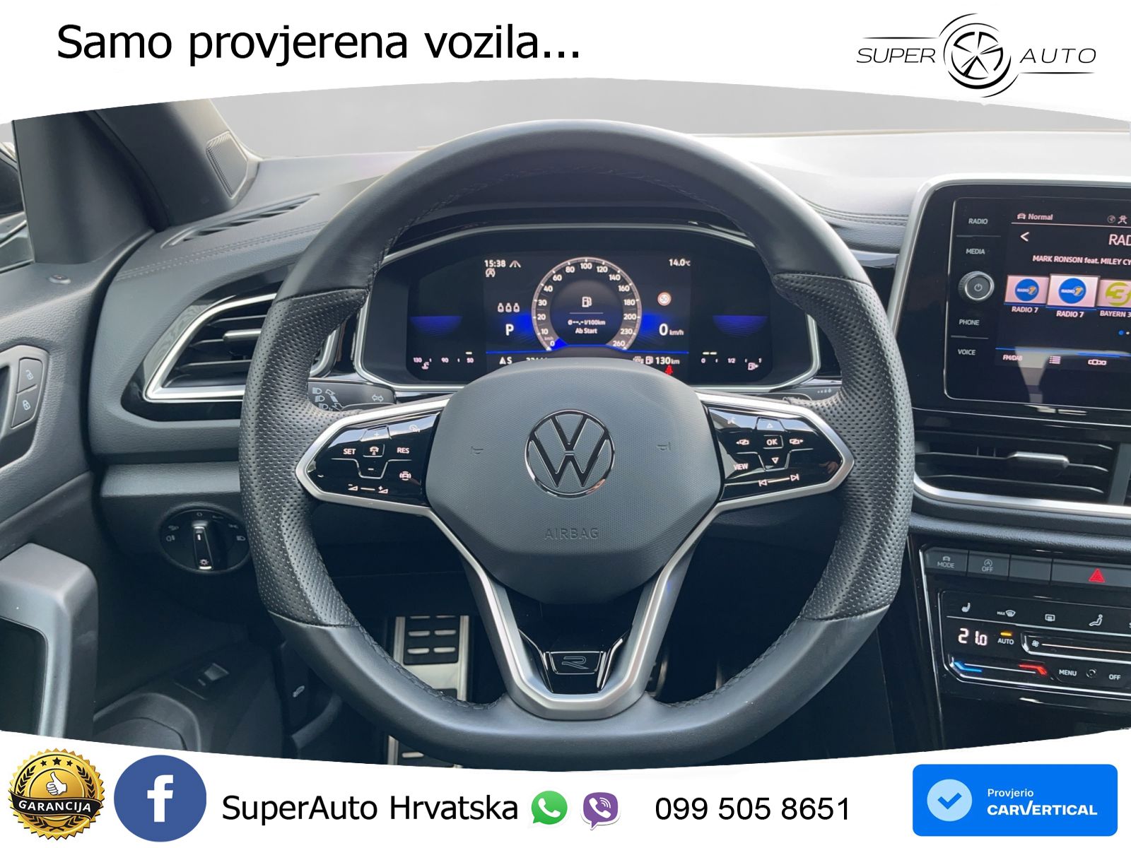 Volkswagen T-Roc 1.5 TSI (150 KS) DSG R-Line LED+GR SJED+ACC