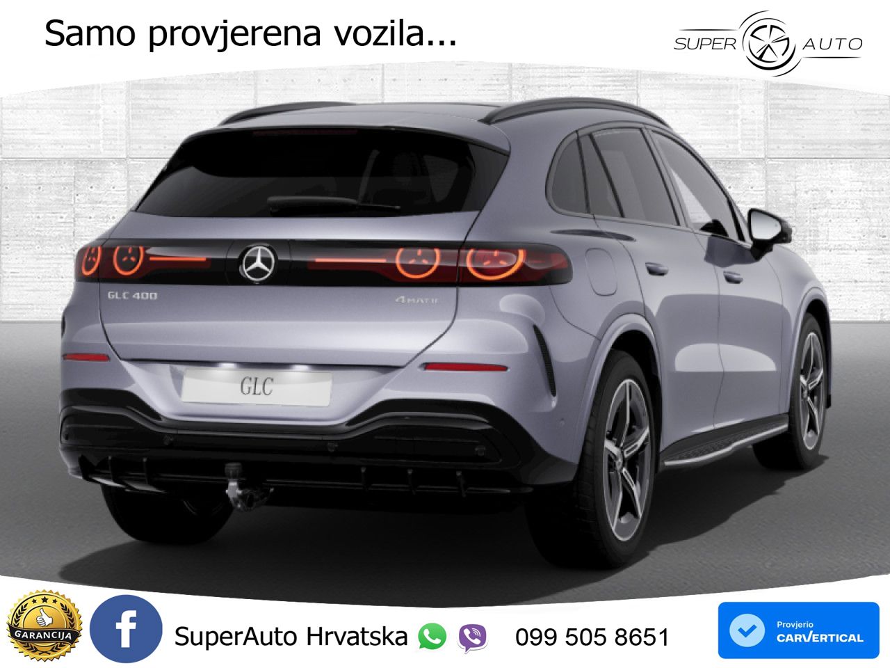 Mercedes GLC 400 94 kWh (489 KS) 4MATIC EQ Technology AMG LED+GR SJED+ACC