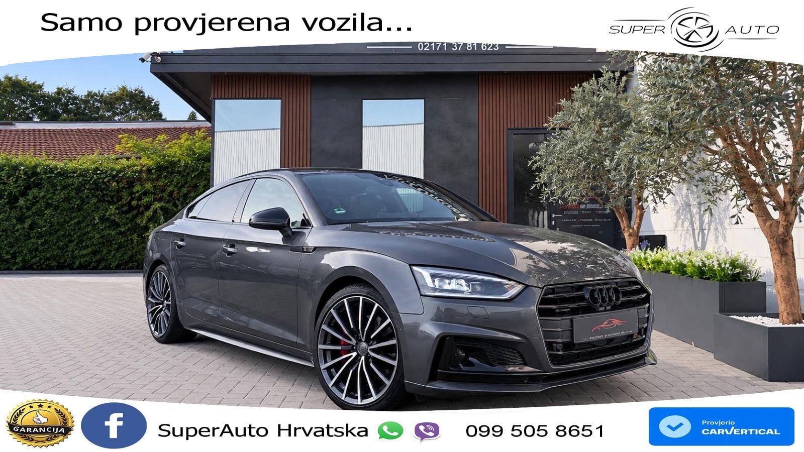 Audi A5 Sportback 40 TDI (190 KS) quattro ultra S tronic S line LED+GR SJED+ACC