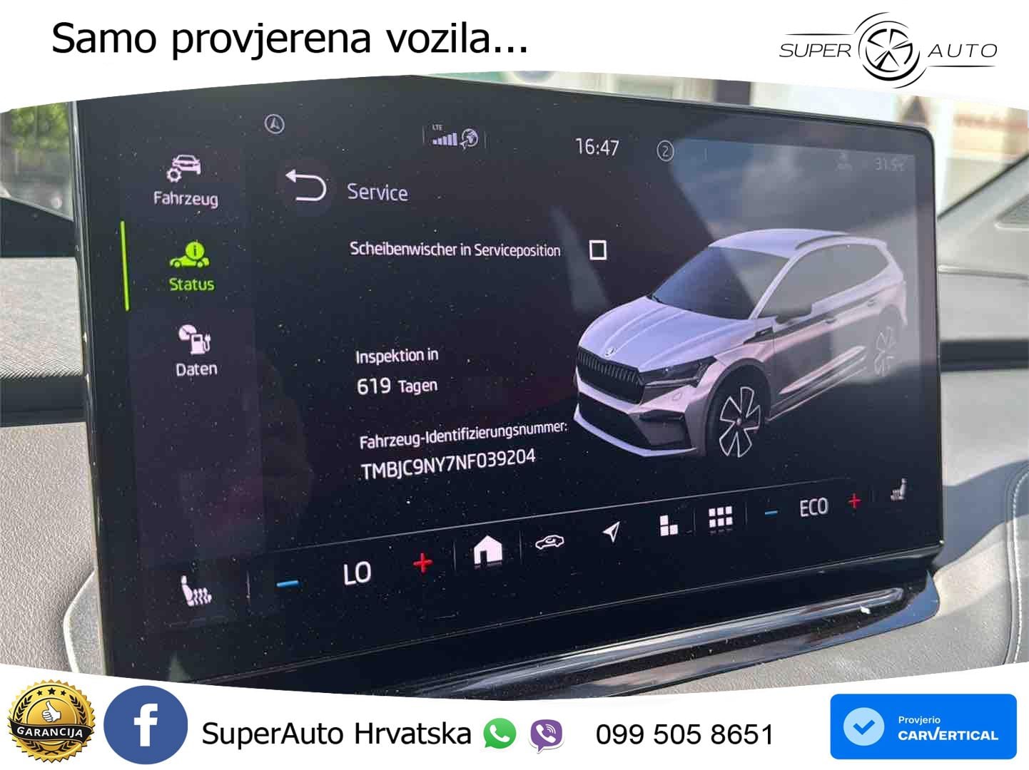 Škoda Enyaq iV 80 82 kWh (204 KS) SportLine LED+GR SJED+ACC