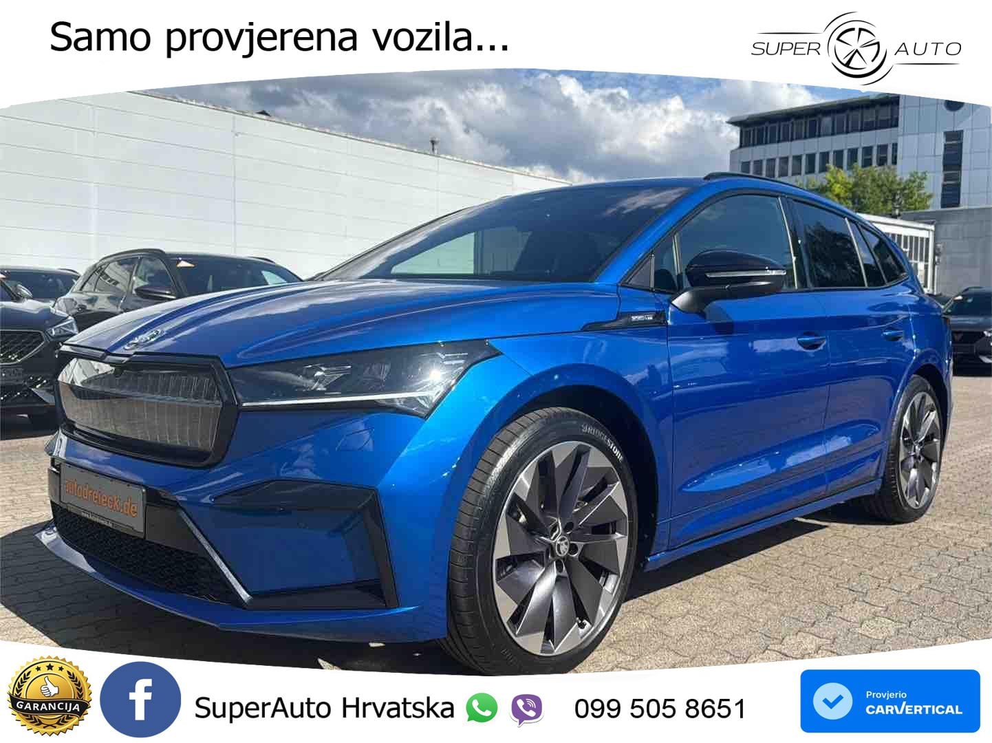 Škoda Enyaq iV 80 82 kWh (204 KS) SportLine LED+GR SJED+ACC