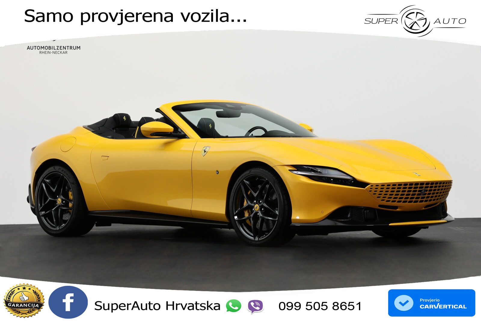 Ferrari Roma Spider 3.9 V8 (620 KS) F1 DCT LED+GR SJED+ACC