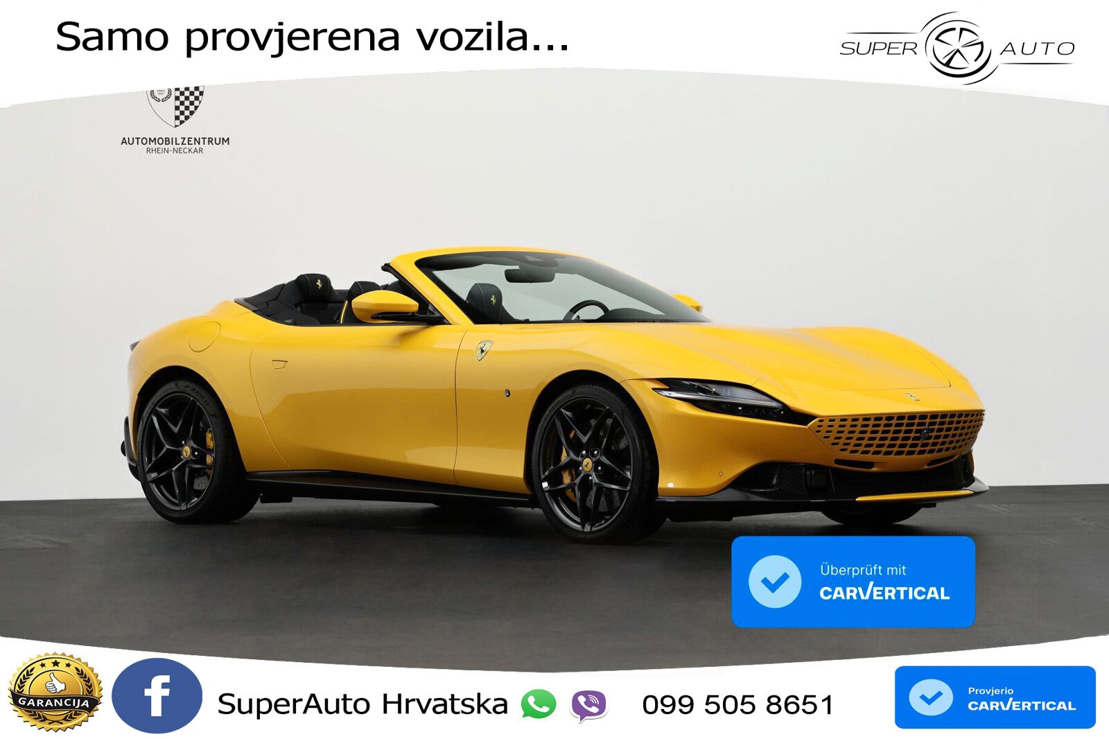 Ferrari Roma Spider 3.9 V8 (620 KS) F1 DCT LED+GR SJED+ACC