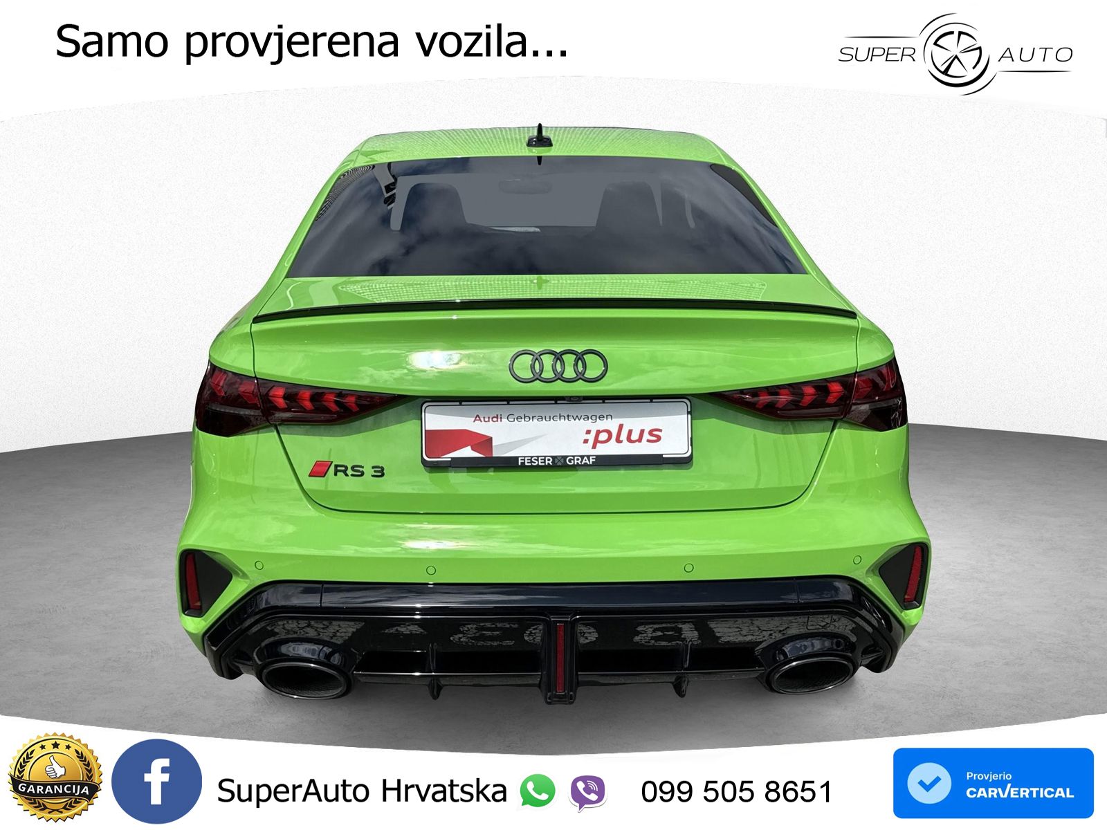 Audi RS3 Sedan 2.5 TFSI (400 KS) quattro S tronic LED+ACC