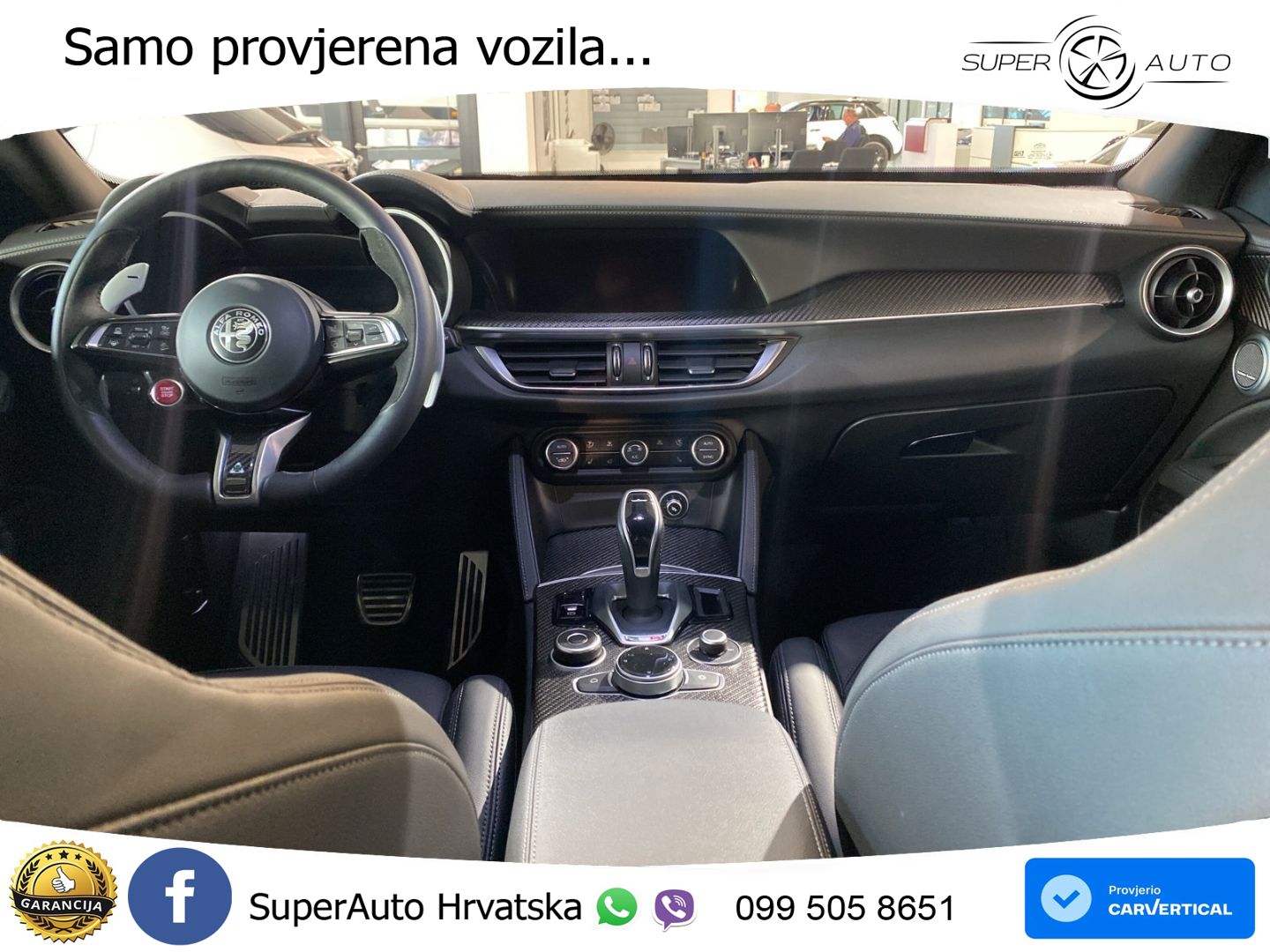 Alfa Romeo Stelvio Quadrifoglio 2.9 V6 Bi-Turbo (520 KS) Q4 Automatic LED+GR SJED+ACC
