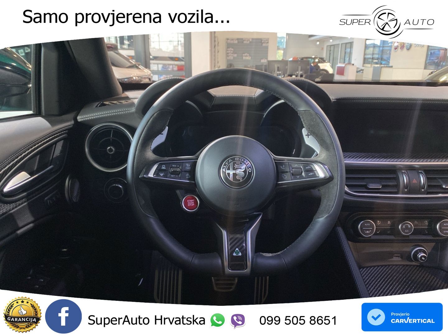 Alfa Romeo Stelvio Quadrifoglio 2.9 V6 Bi-Turbo (520 KS) Q4 Automatic LED+GR SJED+ACC
