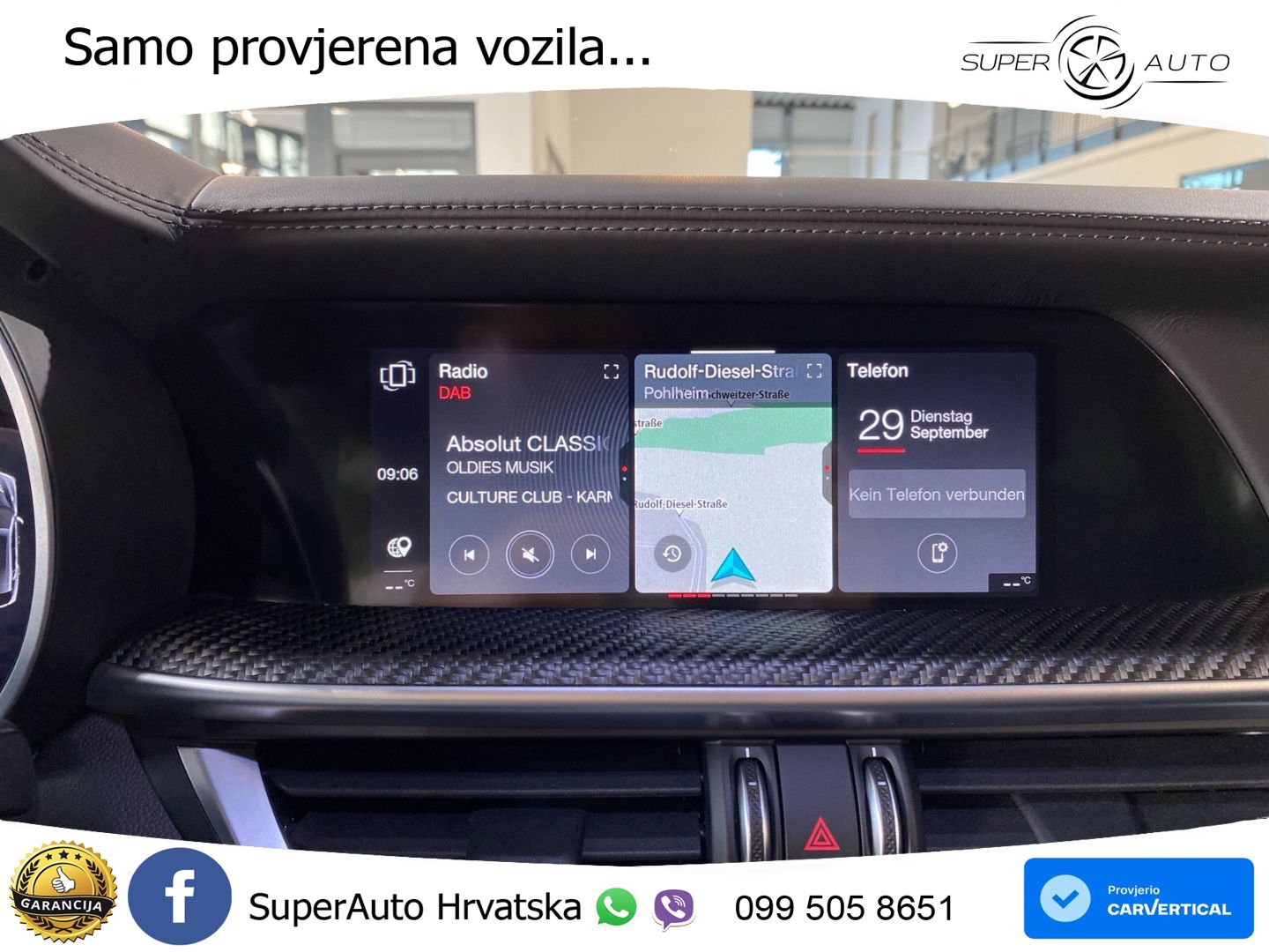 Alfa Romeo Stelvio Quadrifoglio 2.9 V6 Bi-Turbo (520 KS) Q4 Automatic LED+GR SJED+ACC