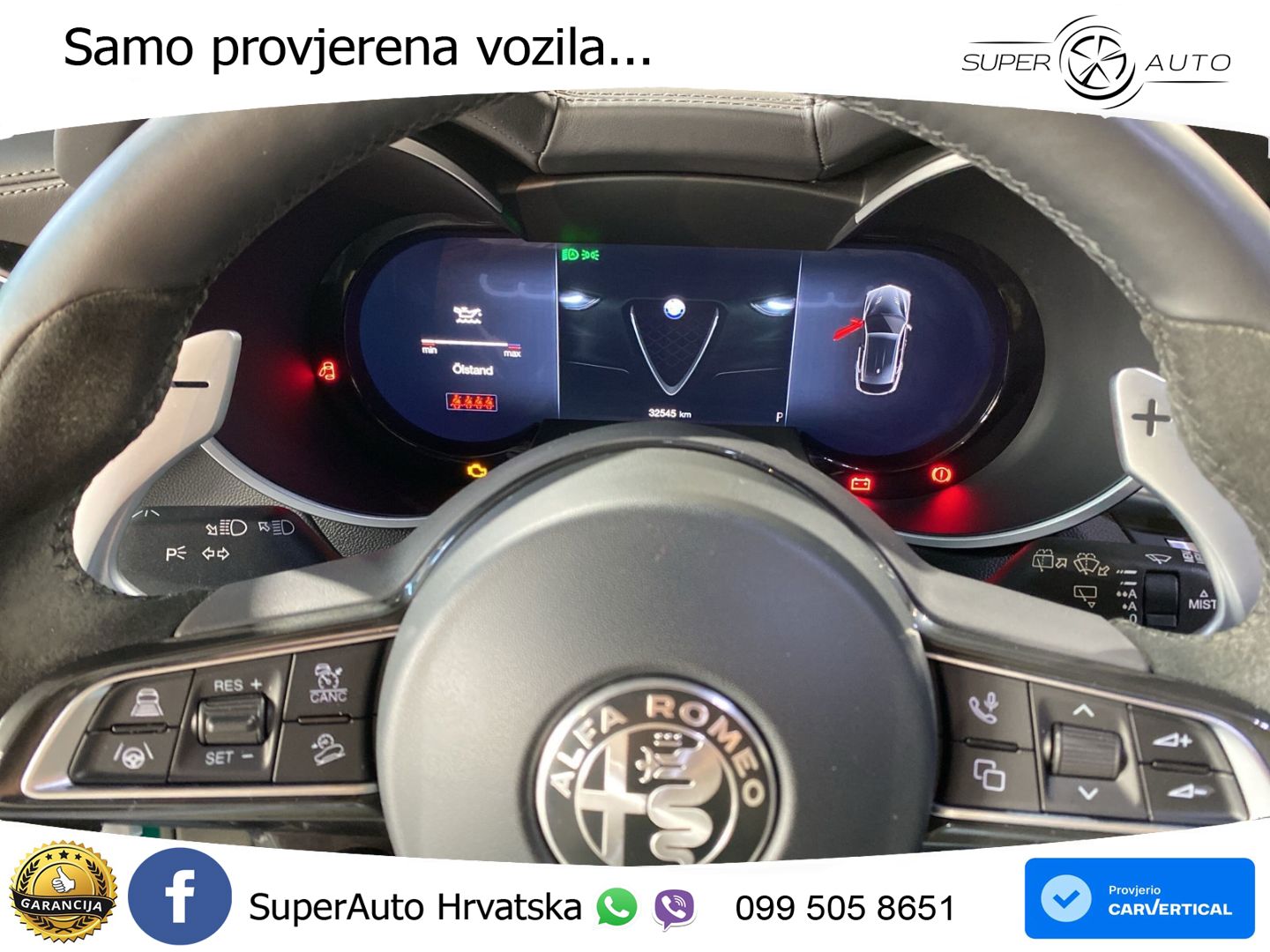 Alfa Romeo Stelvio Quadrifoglio 2.9 V6 Bi-Turbo (520 KS) Q4 Automatic LED+GR SJED+ACC