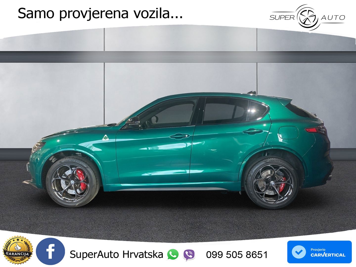 Alfa Romeo Stelvio Quadrifoglio 2.9 V6 Bi-Turbo (520 KS) Q4 Automatic LED+GR SJED+ACC