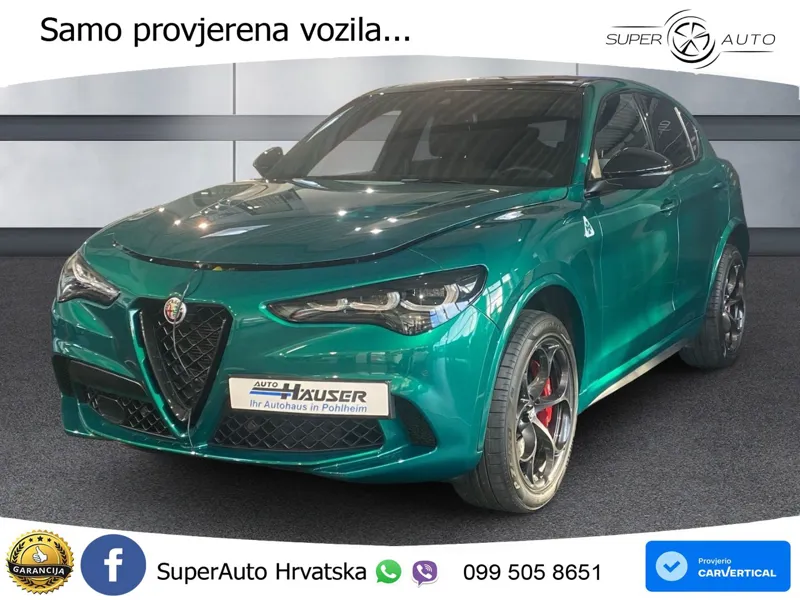 Alfa Romeo Stelvio Quadrifoglio 2.9 V6 Bi-Turbo (520 KS) Q4 Automatic LED+GR SJED+ACC