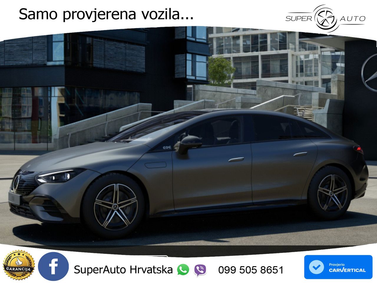 Mercedes EQE 350+ 105 kWh (320 KS) AMG ZRAČNI+ACC+GR SJED+360+PANO