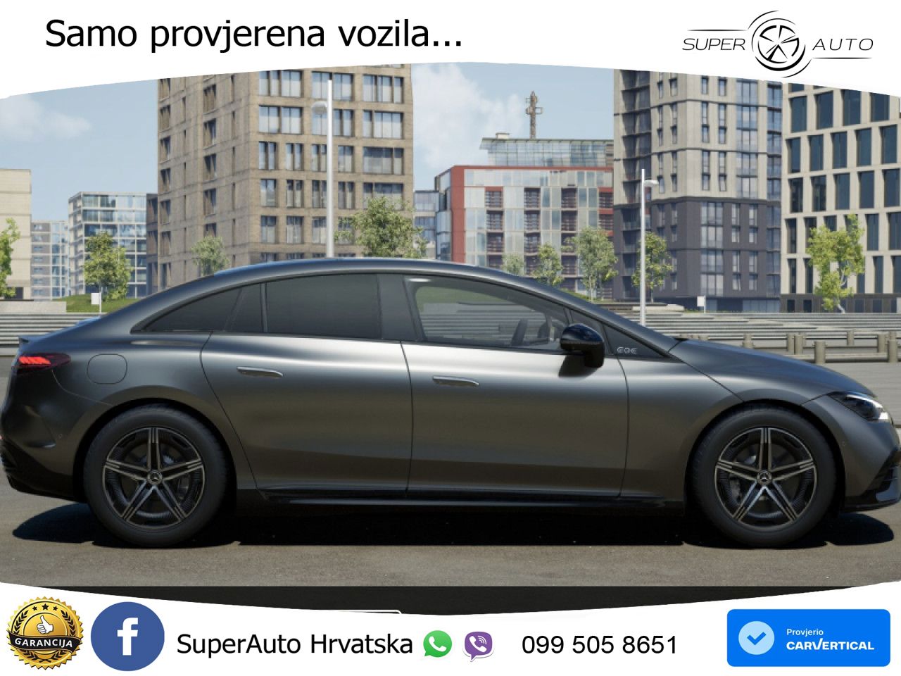 Mercedes EQE 350+ 105 kWh (320 KS) AMG ZRAČNI+ACC+GR SJED+360+PANO