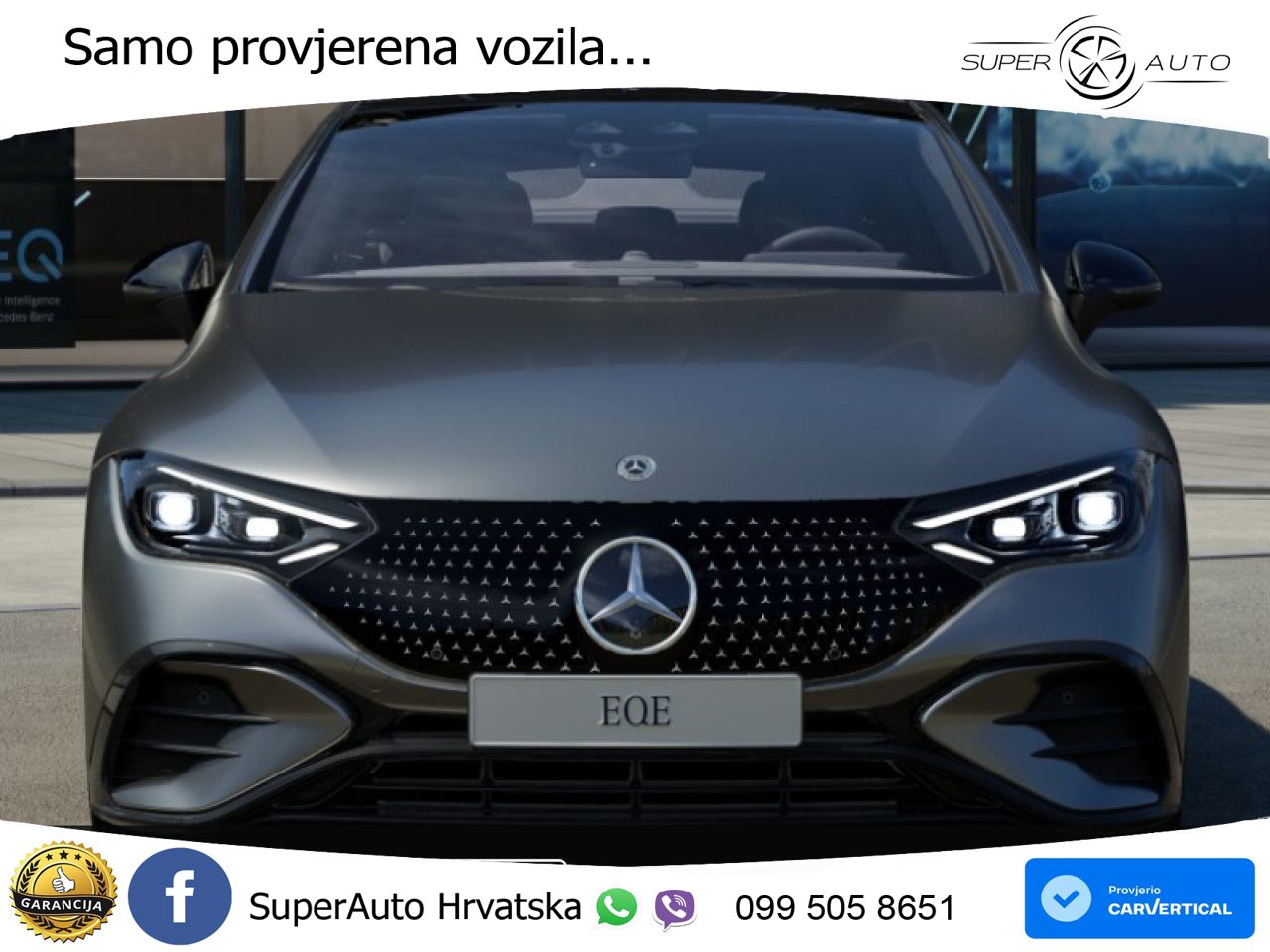 Mercedes EQE 350+ 105 kWh (320 KS) AMG ZRAČNI+ACC+GR SJED+360+PANO