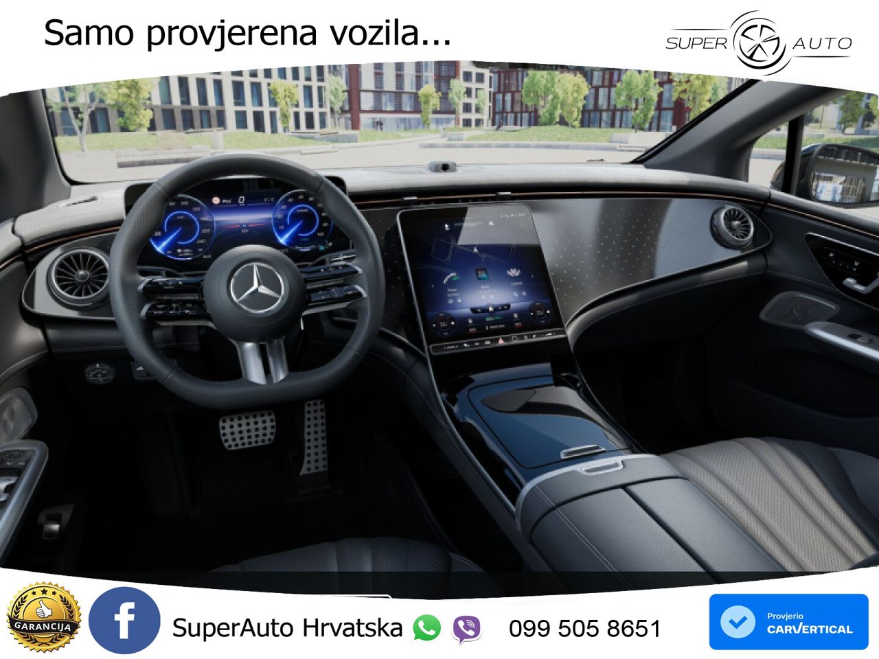 Mercedes EQE 350+ 105 kWh (320 KS) AMG ZRAČNI+ACC+GR SJED+360+PANO