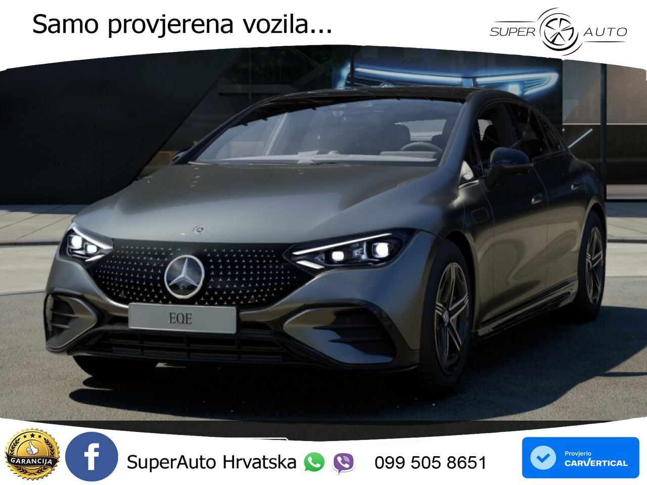 Mercedes EQE 350+ 105 kWh (320 KS) AMG ZRAČNI+ACC+GR SJED+360+PANO