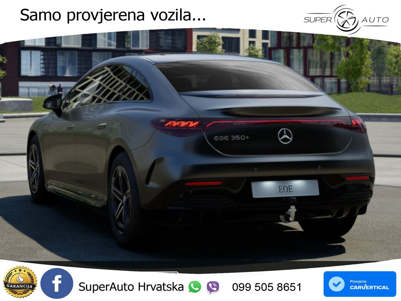 Mercedes EQE 350+ 105 kWh (320 KS) AMG ZRAČNI+ACC+GR SJED+360+PANO