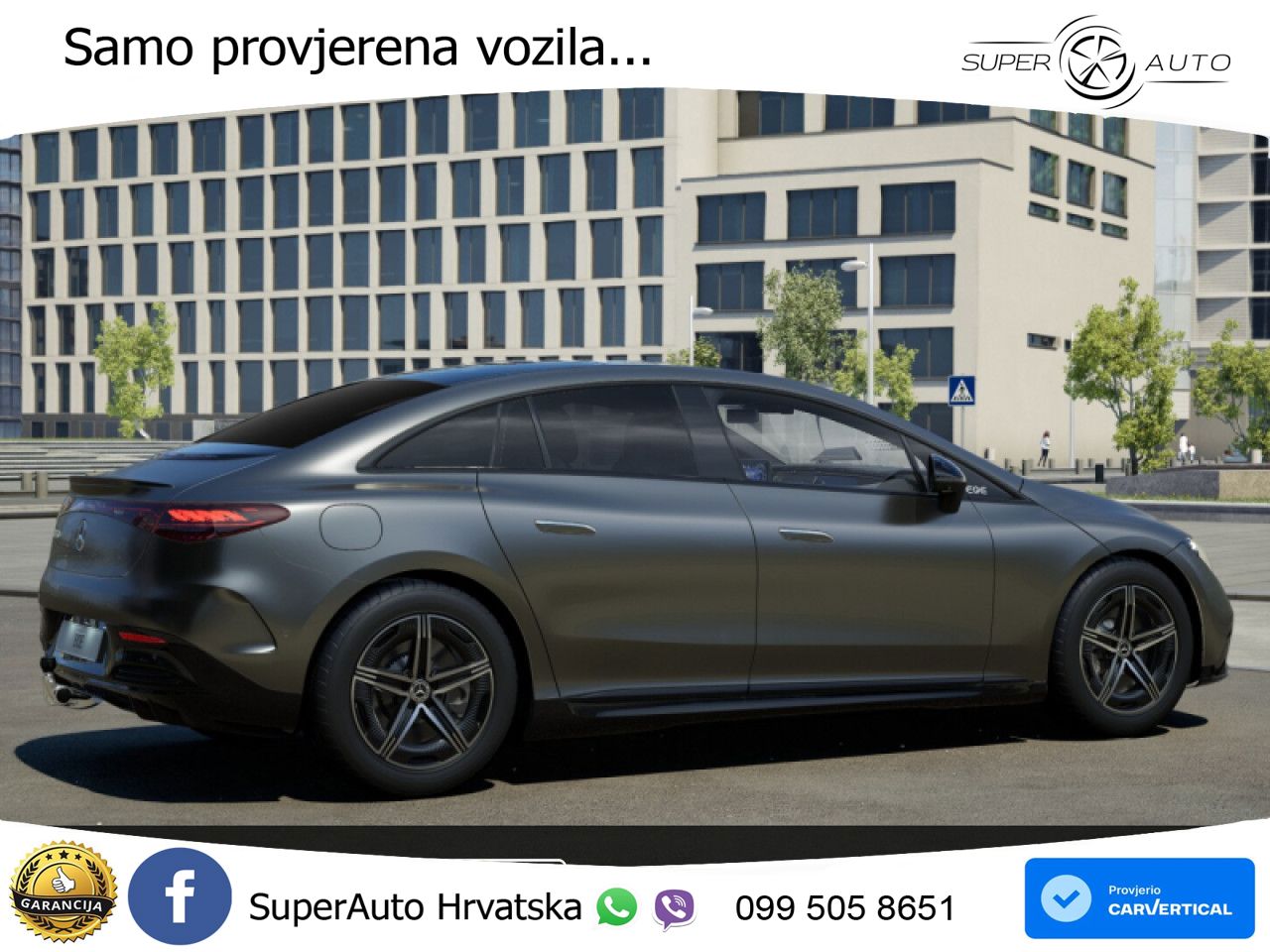 Mercedes EQE 350+ 105 kWh (320 KS) AMG ZRAČNI+ACC+GR SJED+360+PANO