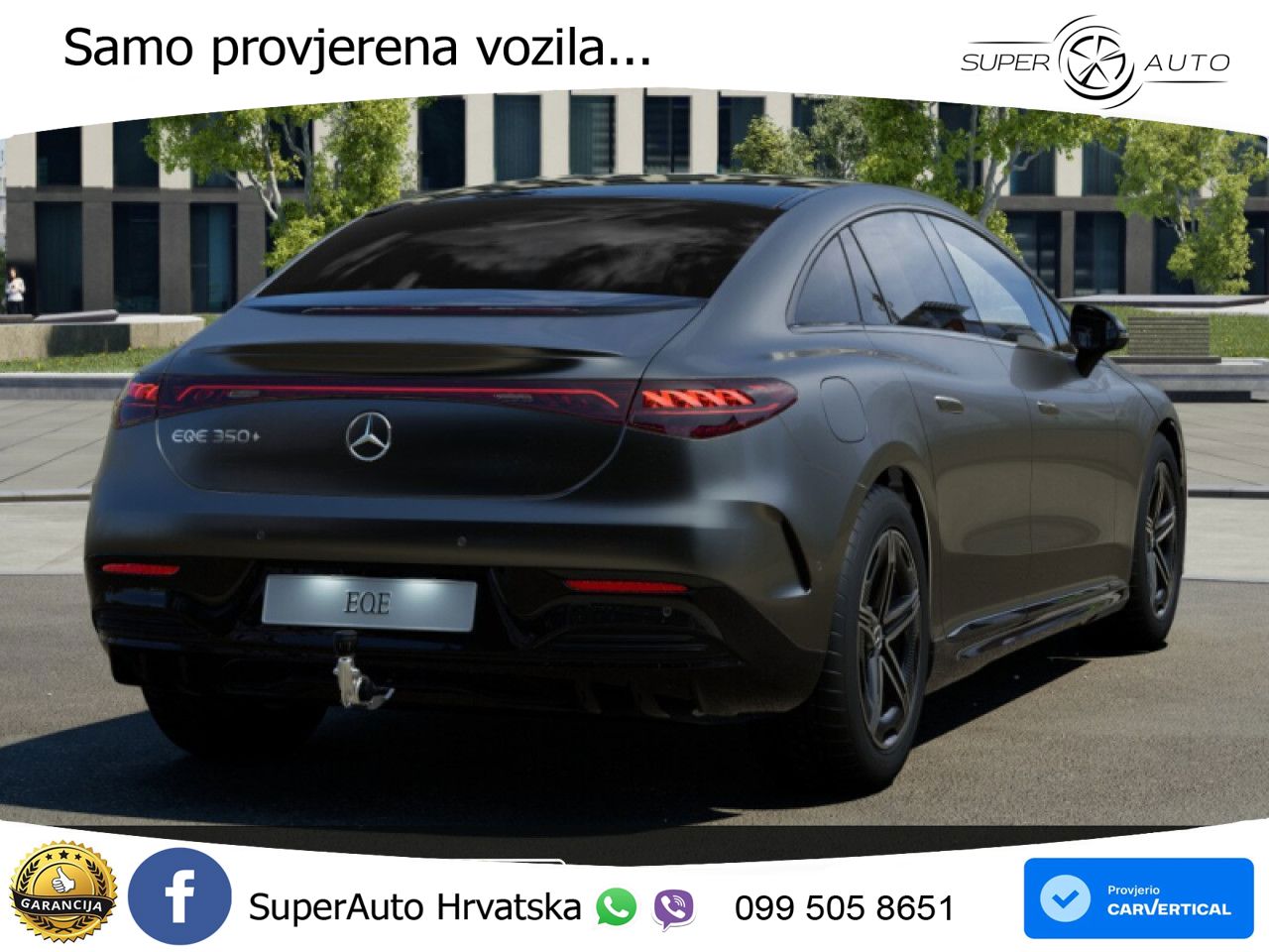 Mercedes EQE 350+ 105 kWh (320 KS) AMG ZRAČNI+ACC+GR SJED+360+PANO
