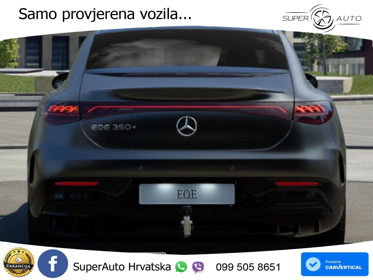 Mercedes EQE 350+ 105 kWh (320 KS) AMG ZRAČNI+ACC+GR SJED+360+PANO