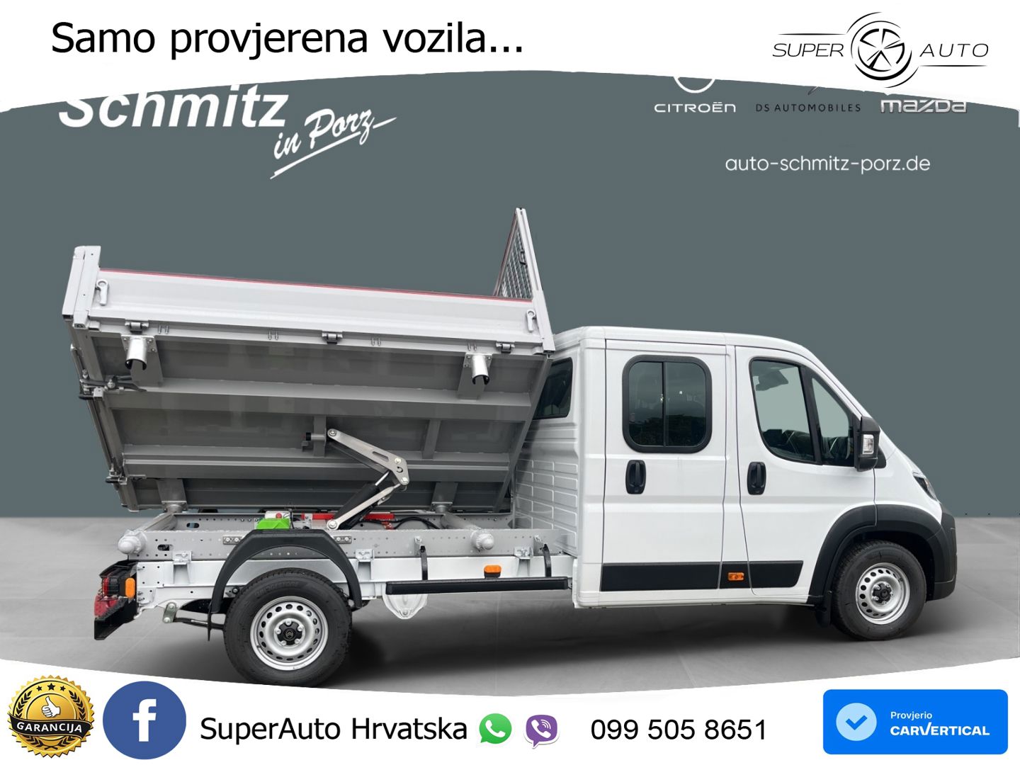 Citroën Jumper Dreiseitenkipper Standheizung Klima 140 KS