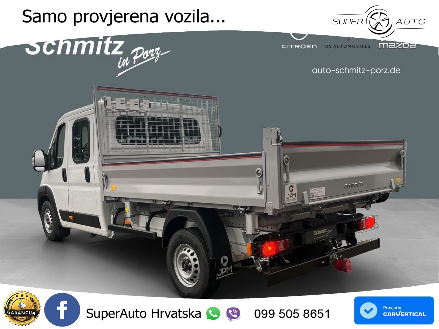 Citroën Jumper Dreiseitenkipper Standheizung Klima 140 KS