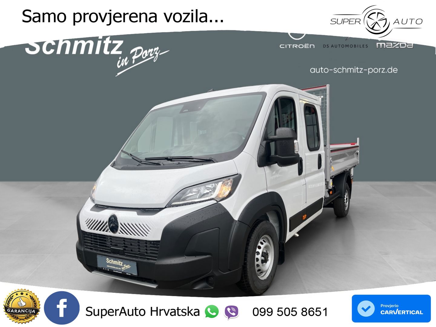 Citroën Jumper Dreiseitenkipper Standheizung Klima 140 KS