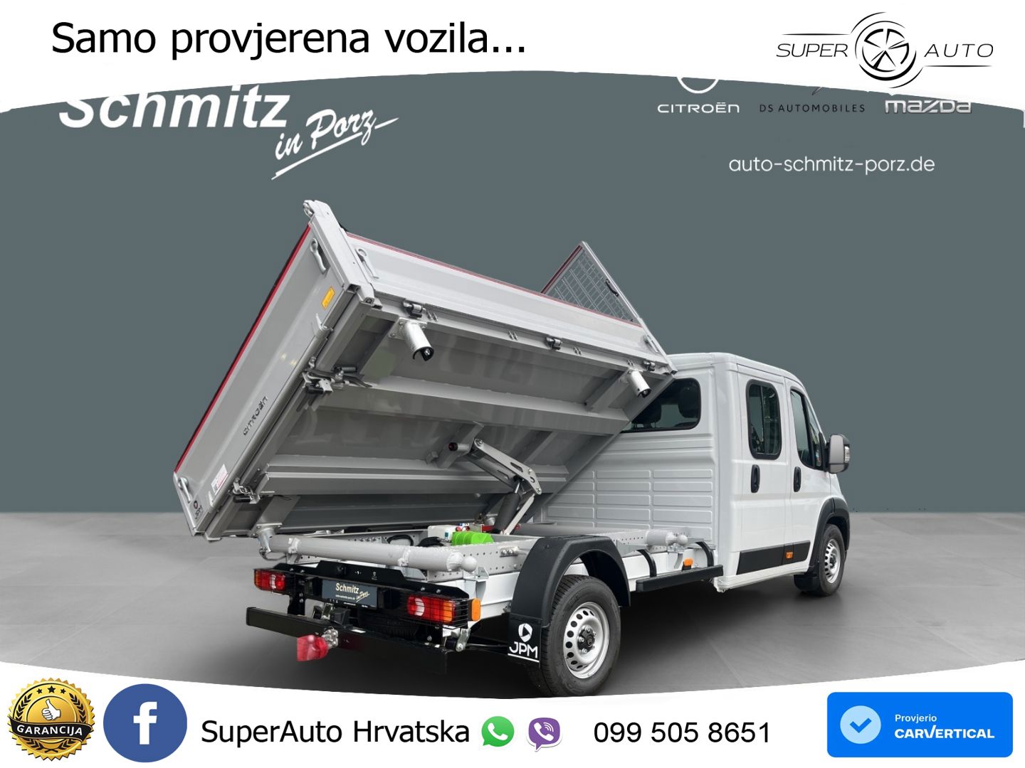 Citroën Jumper Dreiseitenkipper Standheizung Klima 140 KS