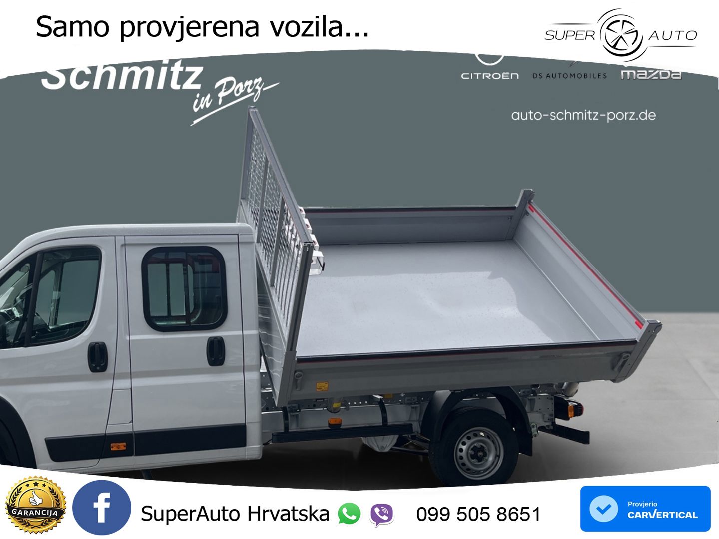 Citroën Jumper Dreiseitenkipper Standheizung Klima 140 KS