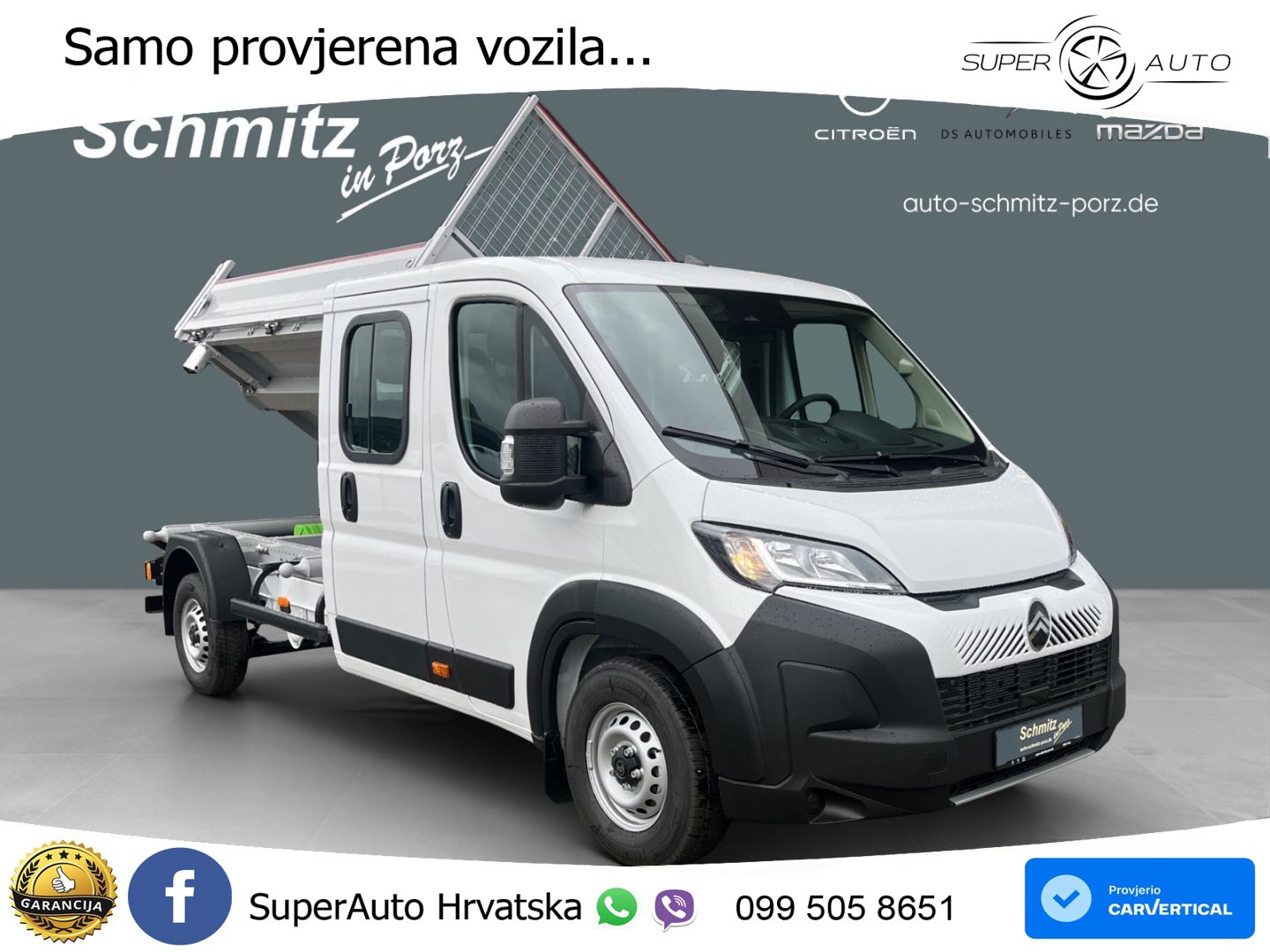 Citroën Jumper Dreiseitenkipper Standheizung Klima 140 KS
