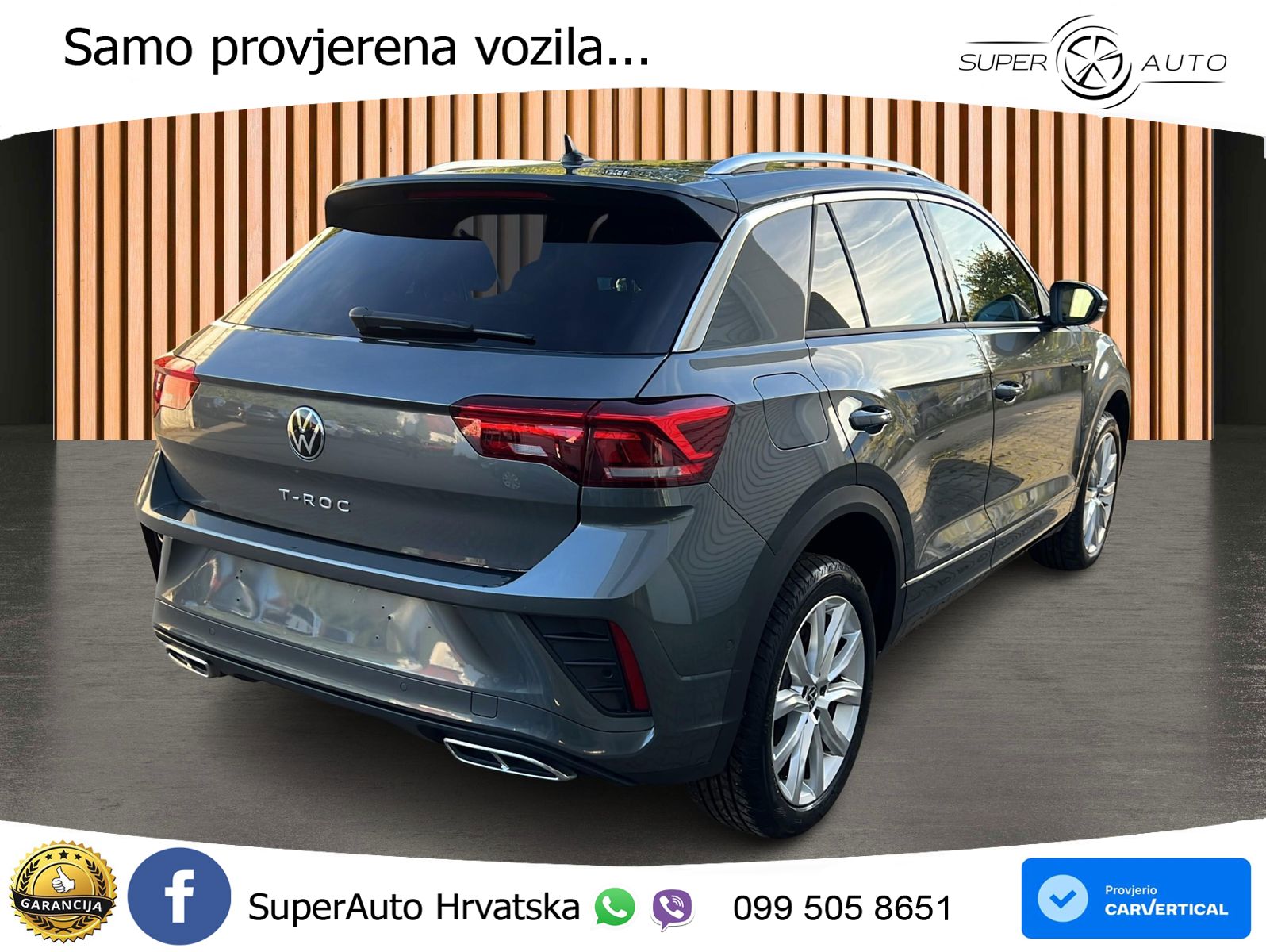 Volkswagen T-Roc 1.5 TSI (150 KS) DSG R-Line LED+GR SJED+ACC
