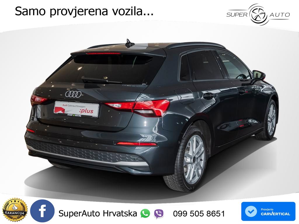 Audi A3 Sportback 30 TFSI (116 KS) Mild Hybrid S tronic advanced LED+GR SJED+ACC