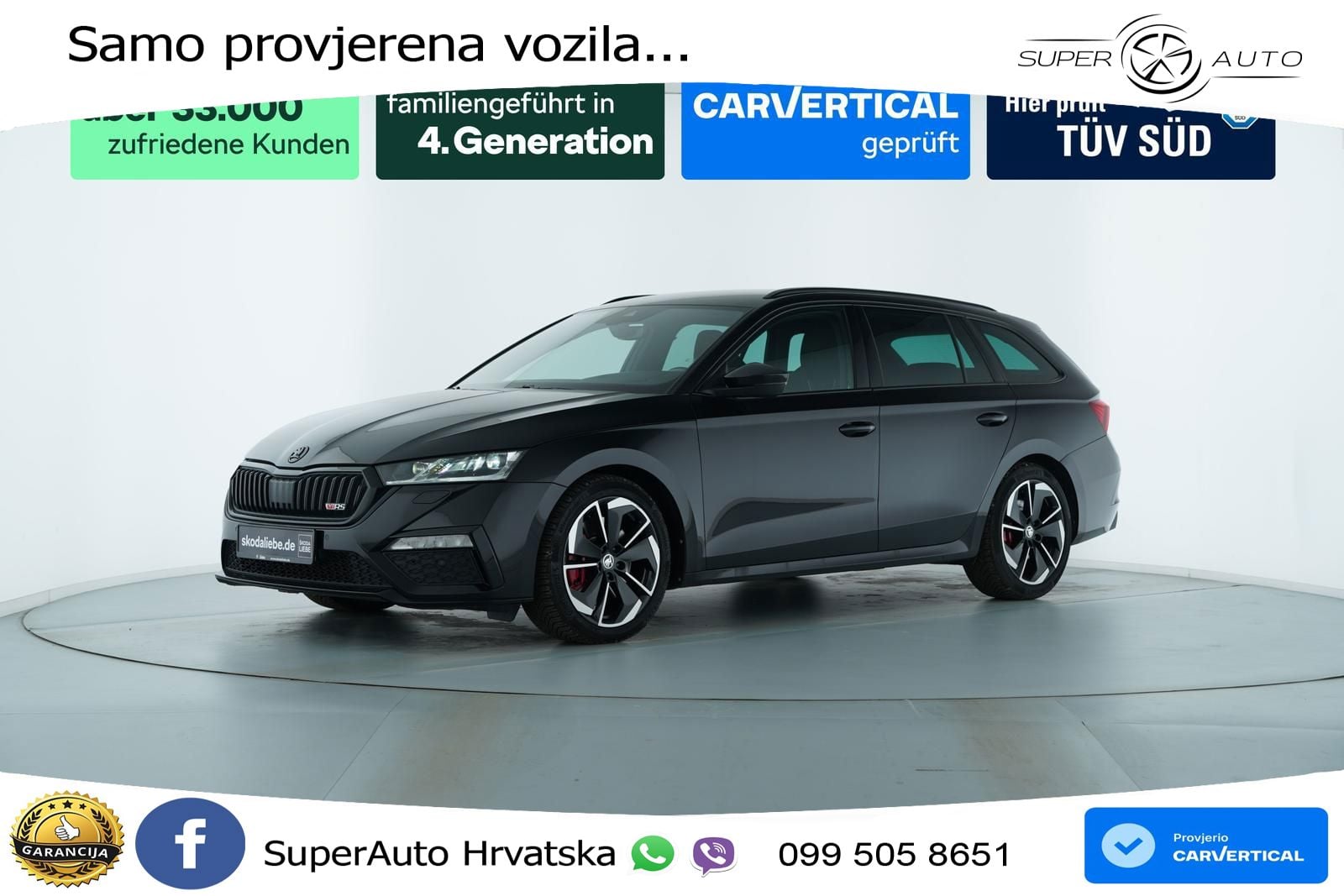 Škoda Octavia Combi RS 2.0 TSI (245 KS) DSG LED+GR SJED+ACC