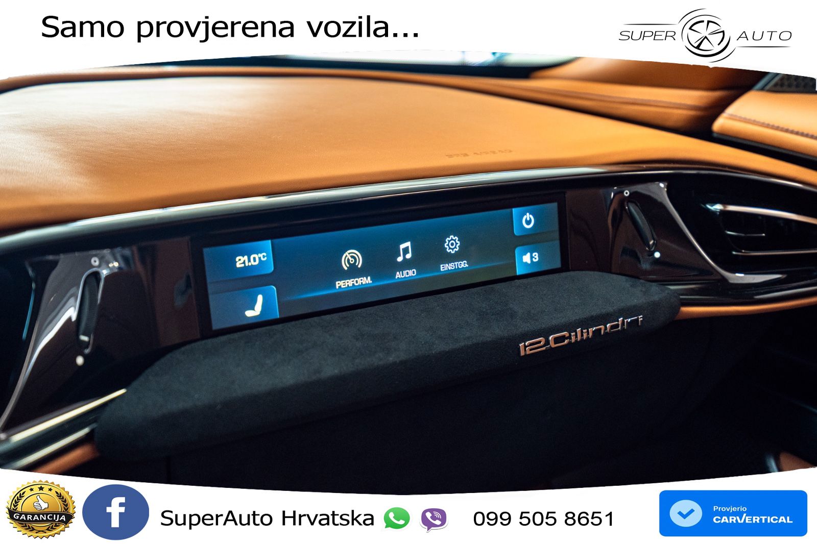 Ferrari 12Cilindri 6.5 V12 (830 KS) DCT LED+GR SJED+ACC