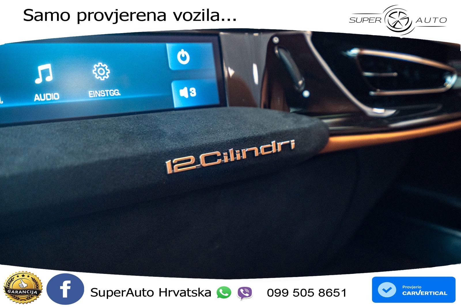 Ferrari 12Cilindri 6.5 V12 (830 KS) DCT LED+GR SJED+ACC