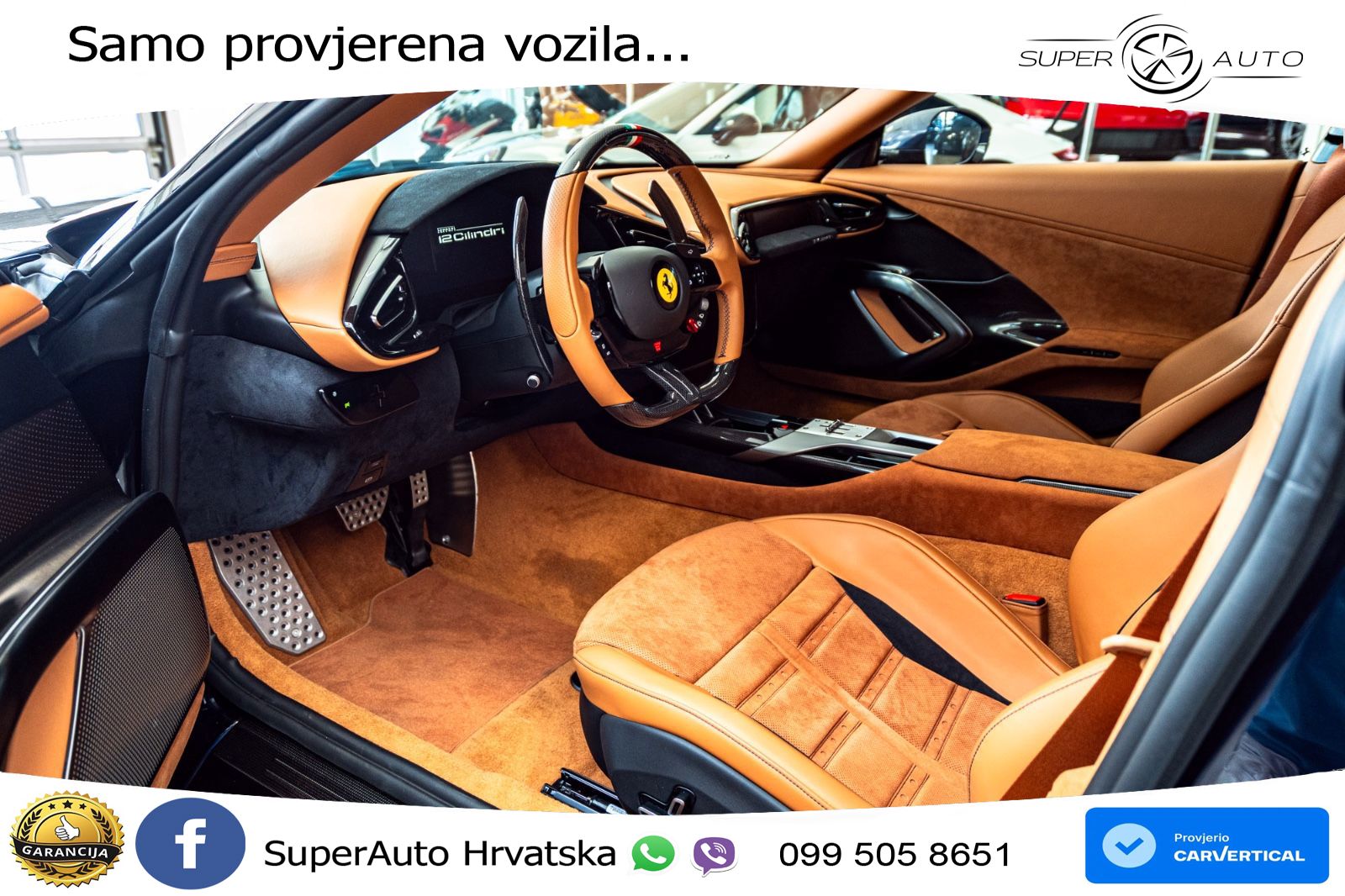 Ferrari 12Cilindri 6.5 V12 (830 KS) DCT LED+GR SJED+ACC