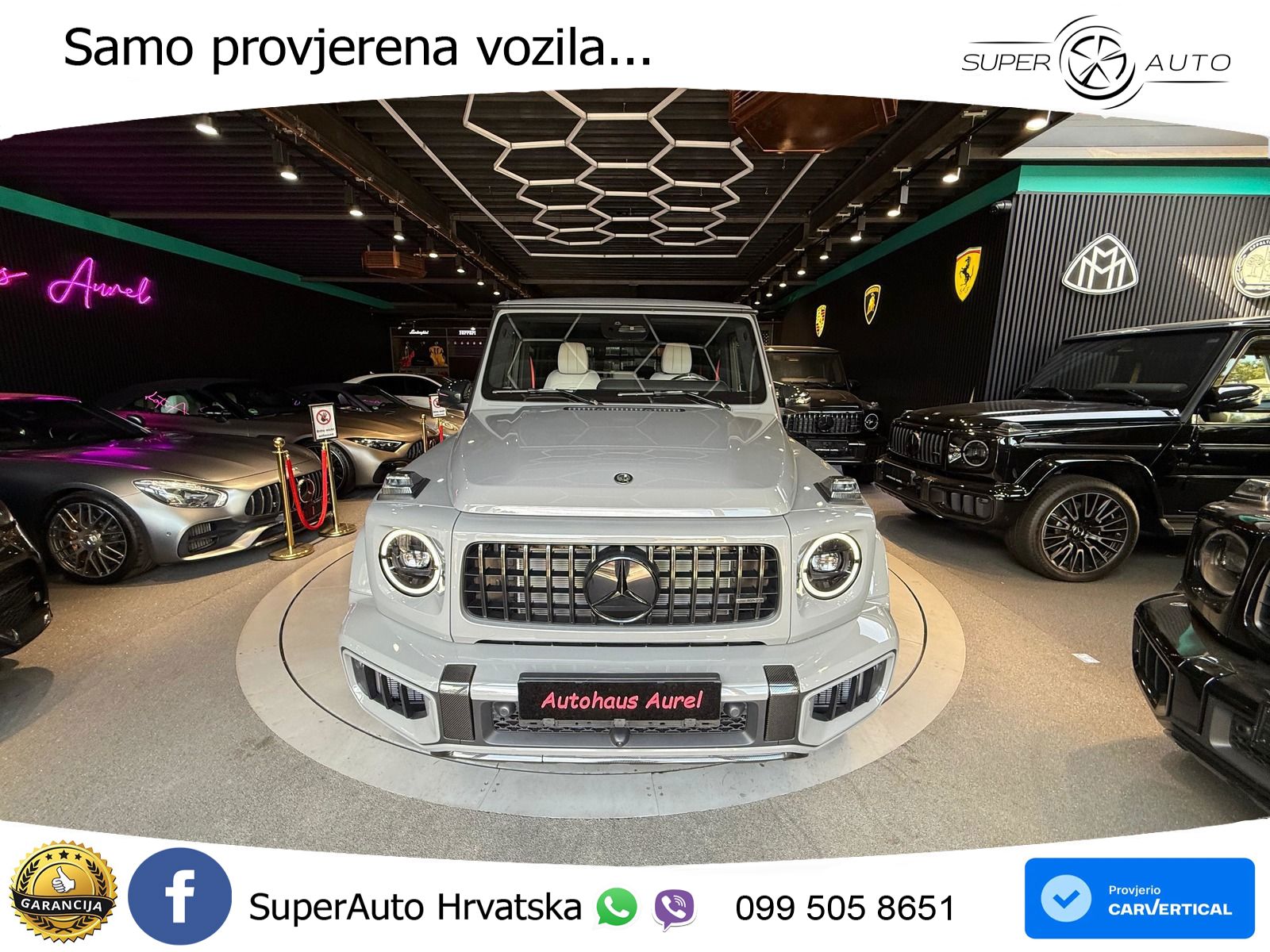 Mercedes AMG G 63 Long V8 (585 KS) 4MATIC 9G-TRONIC AMG SPEEDSHIFT PLUS ZRAČNI+ACC+4xGR SJED+KAM