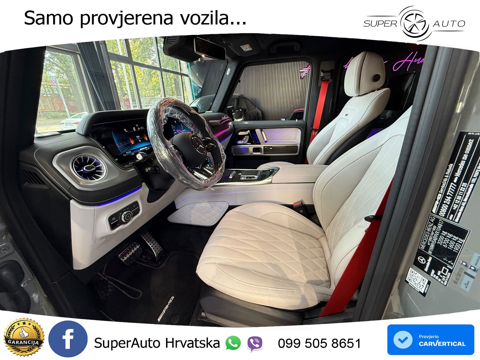 Mercedes AMG G 63 Long V8 (585 KS) 4MATIC 9G-TRONIC AMG SPEEDSHIFT PLUS ZRAČNI+ACC+4xGR SJED+KAM