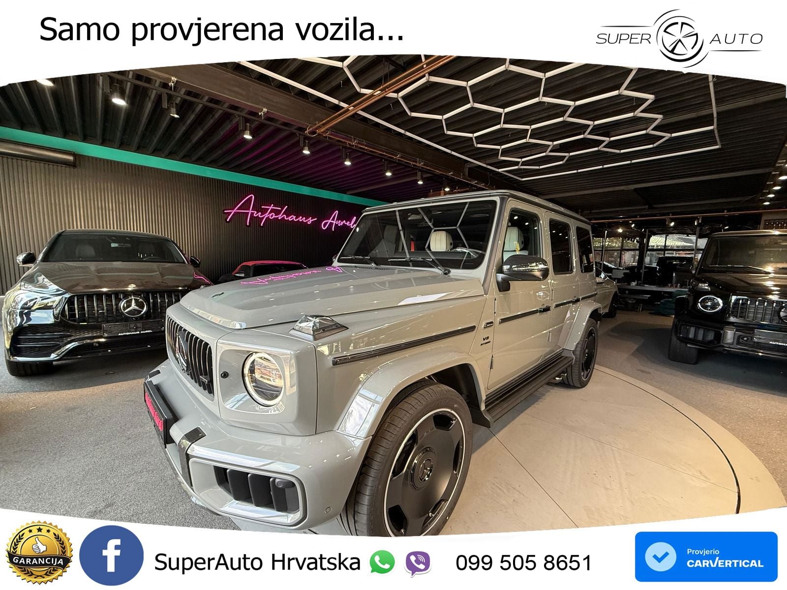 Mercedes AMG G 63 Long V8 (585 KS) 4MATIC 9G-TRONIC AMG SPEEDSHIFT PLUS ZRAČNI+ACC+4xGR SJED+KAM