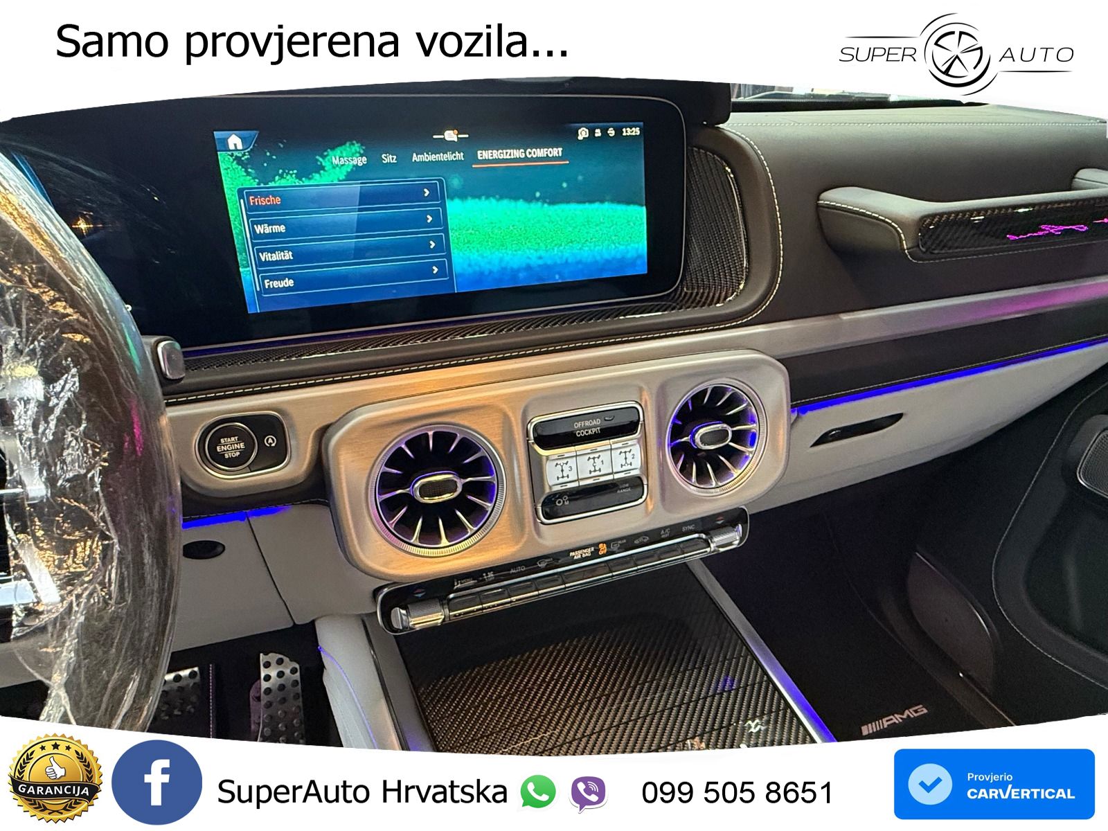Mercedes AMG G 63 Long V8 (585 KS) 4MATIC 9G-TRONIC AMG SPEEDSHIFT PLUS ZRAČNI+ACC+4xGR SJED+KAM
