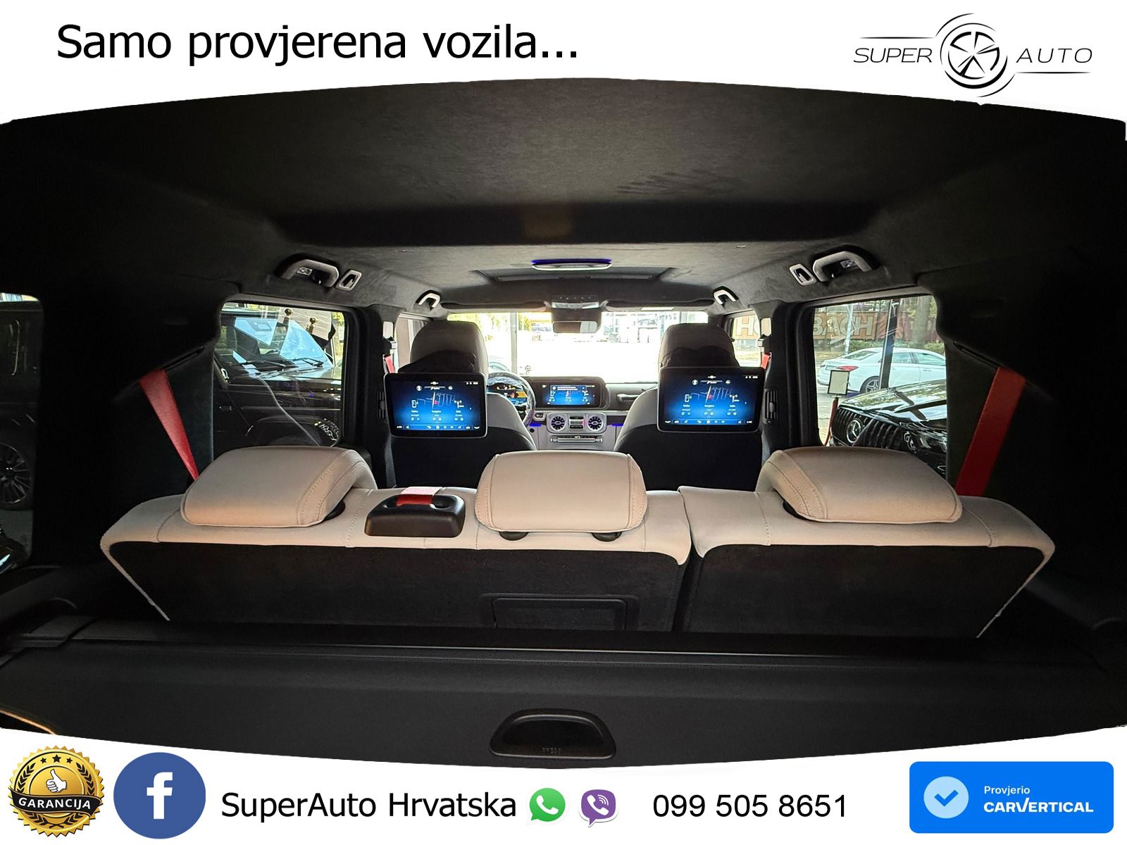 Mercedes AMG G 63 Long V8 (585 KS) 4MATIC 9G-TRONIC AMG SPEEDSHIFT PLUS ZRAČNI+ACC+4xGR SJED+KAM