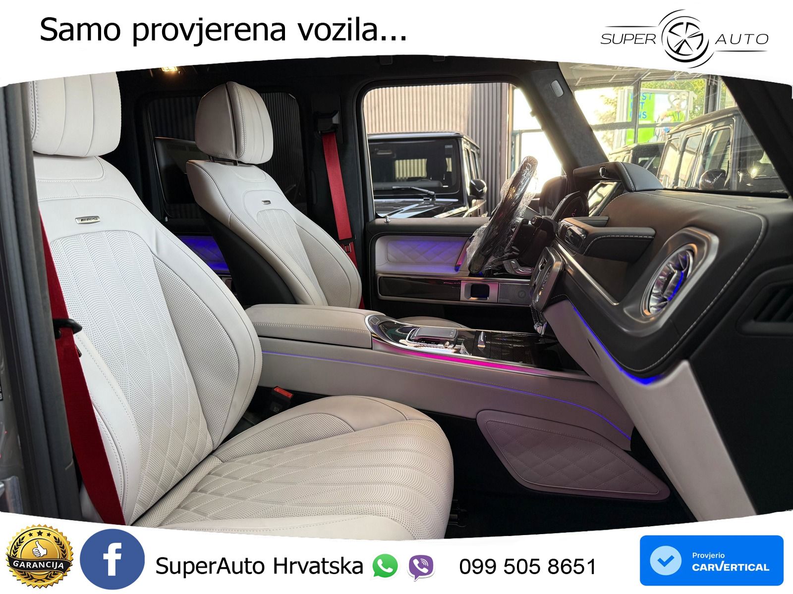 Mercedes AMG G 63 Long V8 (585 KS) 4MATIC 9G-TRONIC AMG SPEEDSHIFT PLUS ZRAČNI+ACC+4xGR SJED+KAM