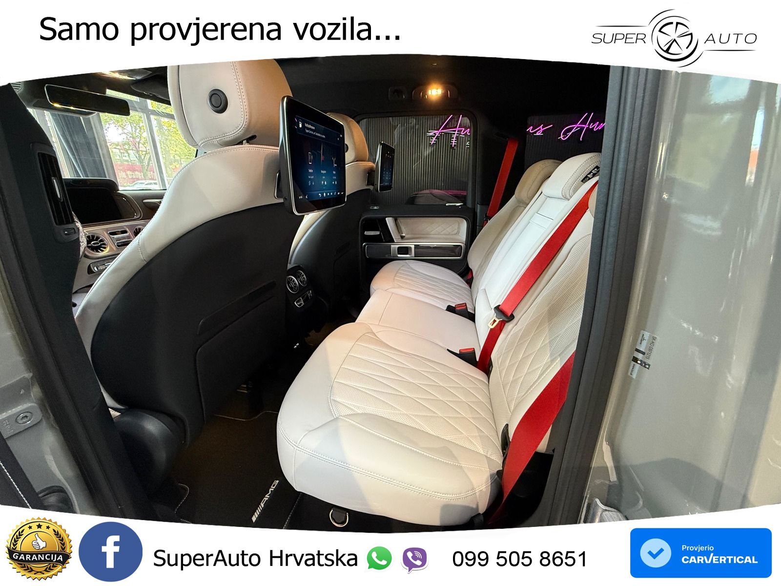 Mercedes AMG G 63 Long V8 (585 KS) 4MATIC 9G-TRONIC AMG SPEEDSHIFT PLUS ZRAČNI+ACC+4xGR SJED+KAM