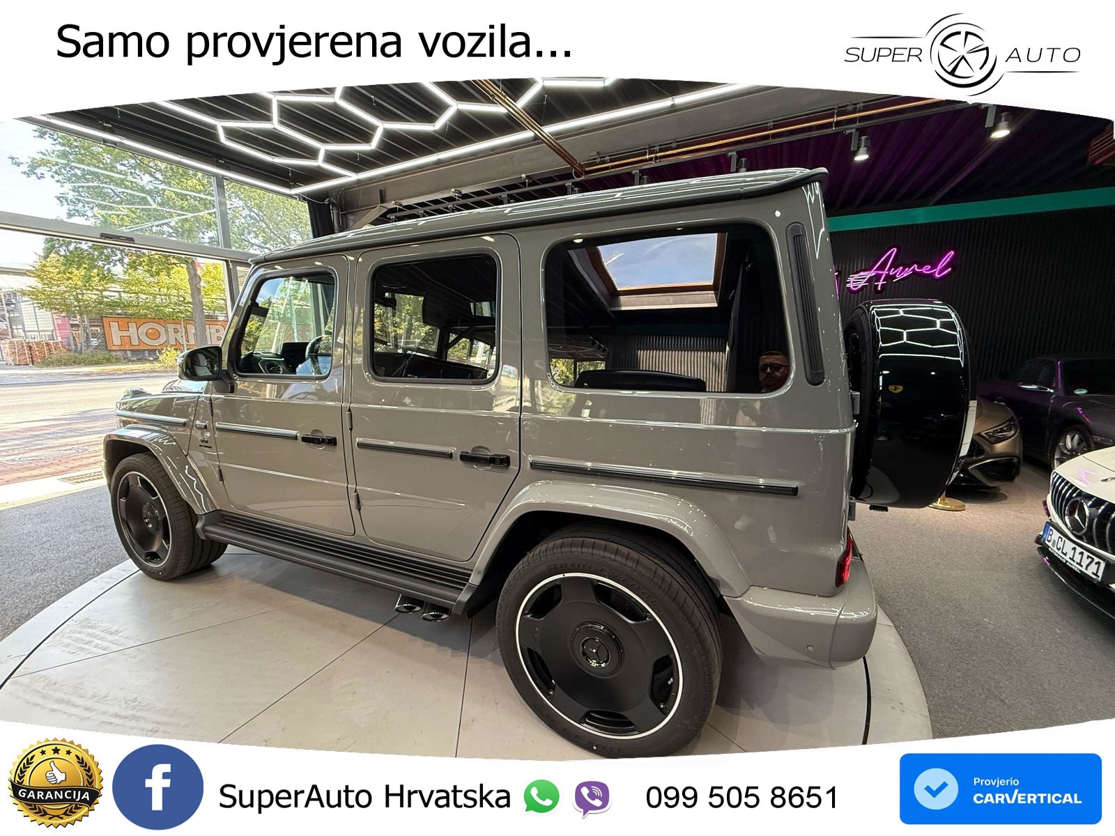 Mercedes AMG G 63 Long V8 (585 KS) 4MATIC 9G-TRONIC AMG SPEEDSHIFT PLUS ZRAČNI+ACC+4xGR SJED+KAM