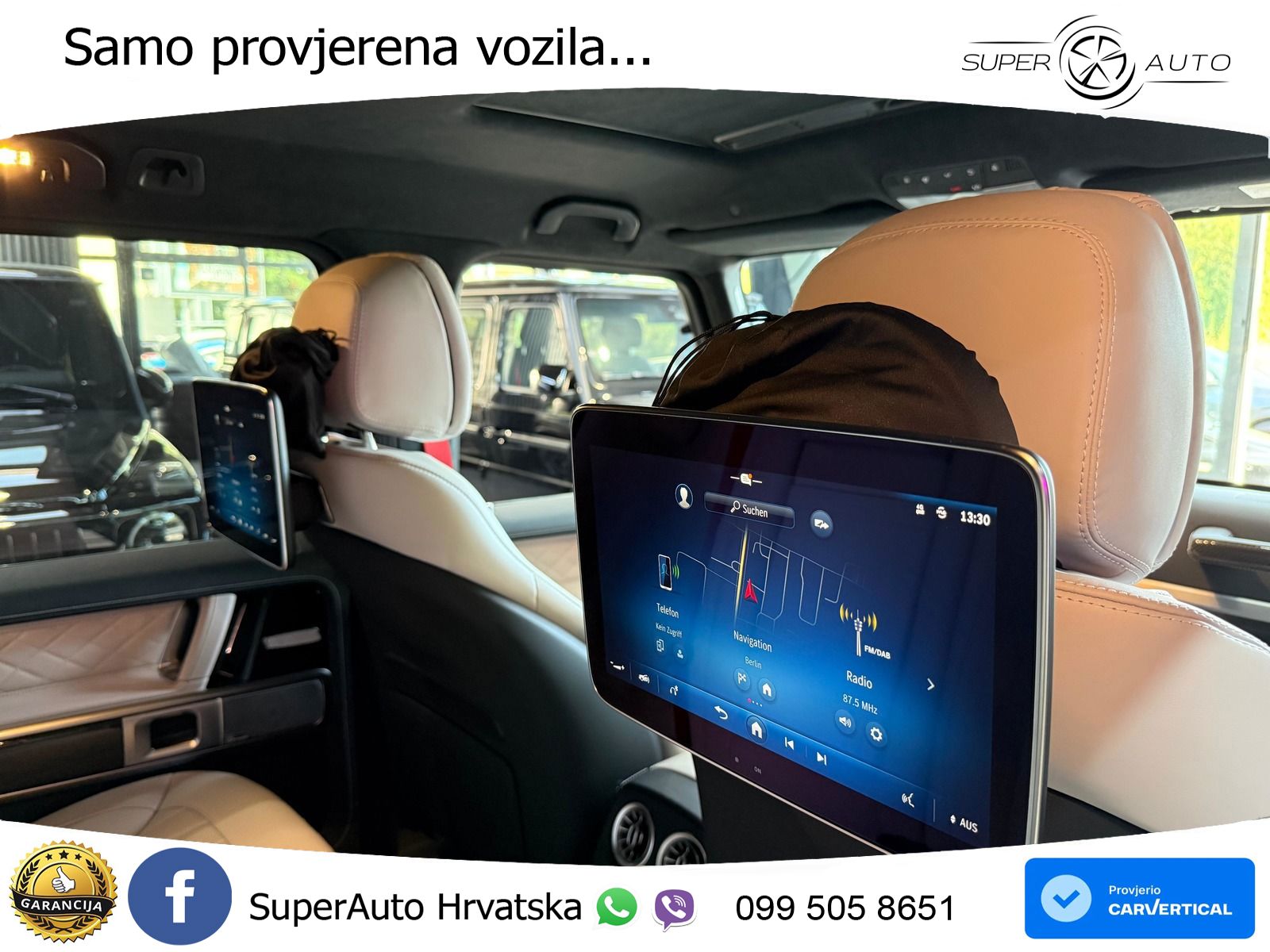 Mercedes AMG G 63 Long V8 (585 KS) 4MATIC 9G-TRONIC AMG SPEEDSHIFT PLUS ZRAČNI+ACC+4xGR SJED+KAM