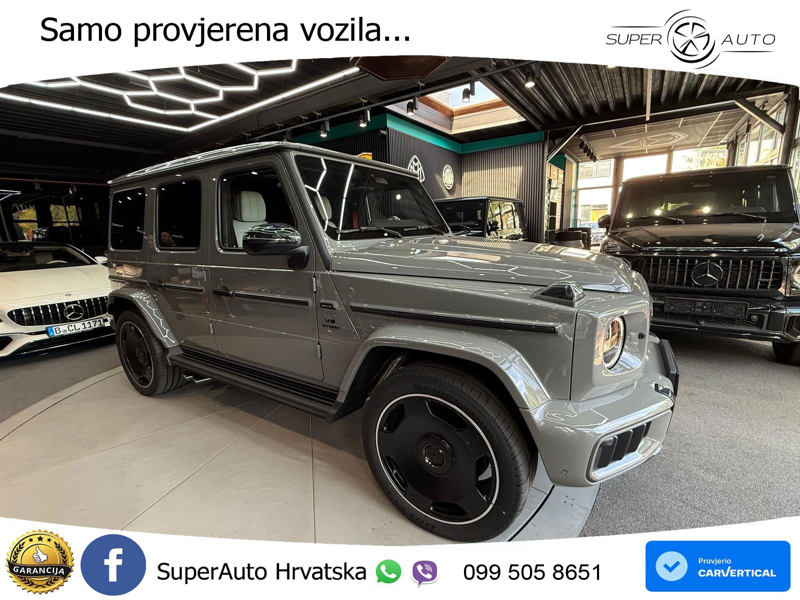 Mercedes AMG G 63 Long V8 (585 KS) 4MATIC 9G-TRONIC AMG SPEEDSHIFT PLUS ZRAČNI+ACC+4xGR SJED+KAM